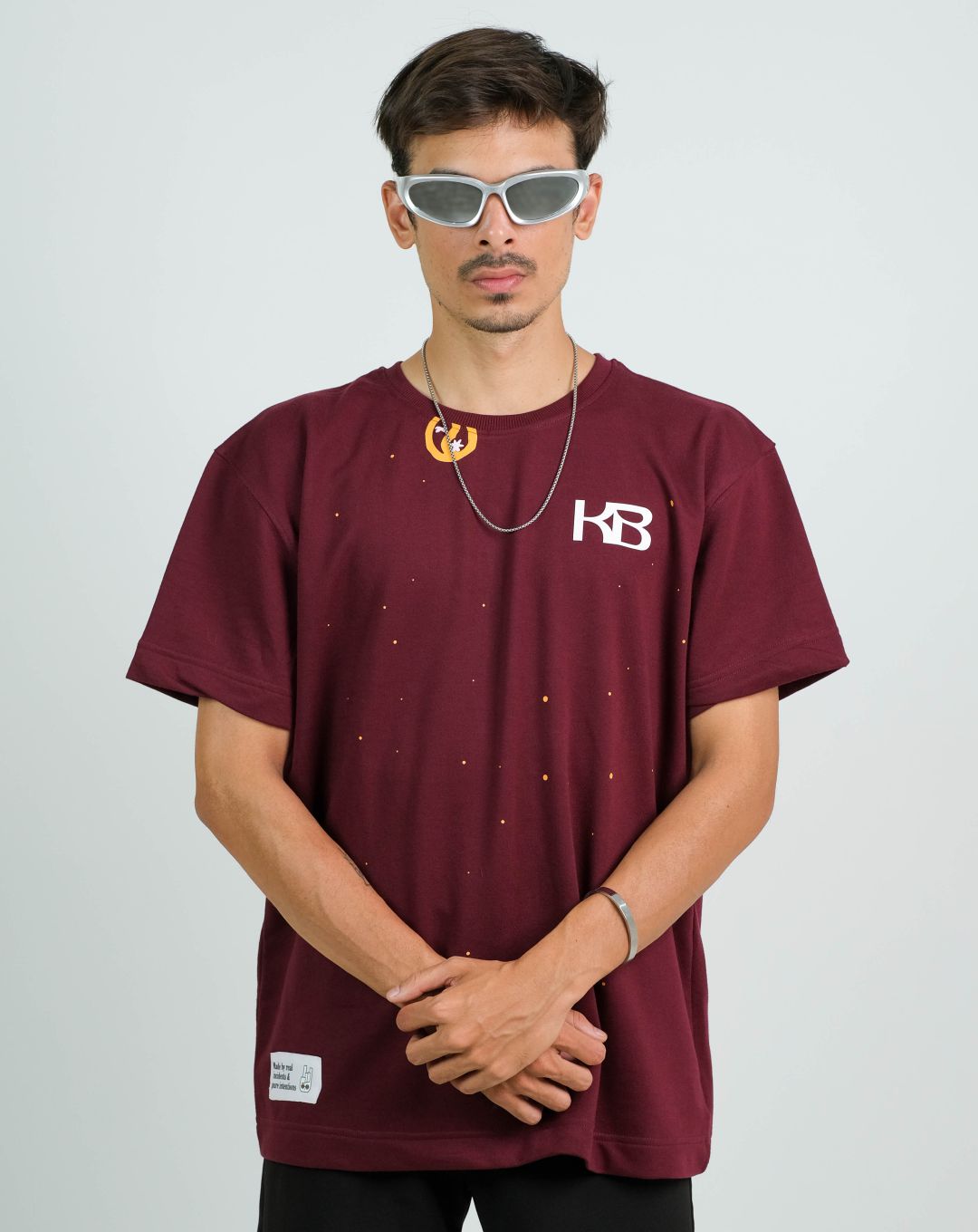 Meditate Karo | Maroon | Oversized T-Shirt