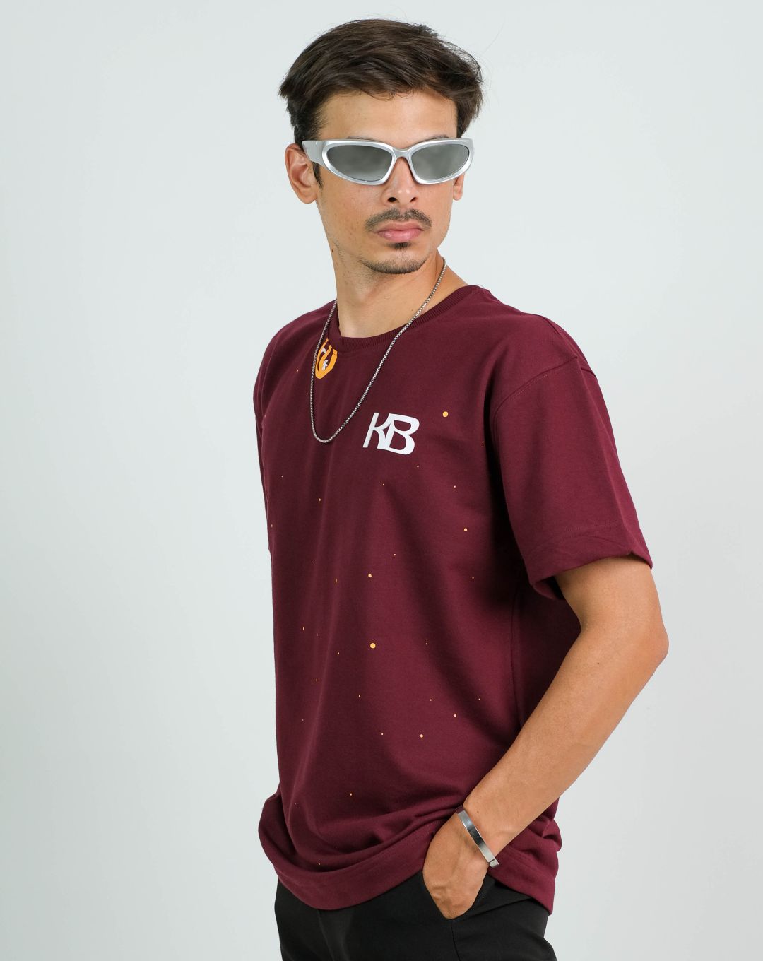 Meditate Karo | Maroon | Oversized T-Shirt